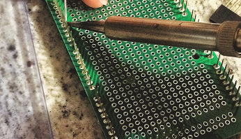 man working on workshop